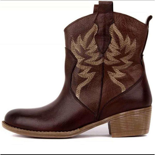 women embroidered ankle boots woman leather slip on short boots women's round toe shoes ladies ethnic mid heels plus size 35-43, Black
women embroidered ankle boots woman leather slip on short boots women's round toe shoes ladies ethnic mid heels plus size 35-43, Black