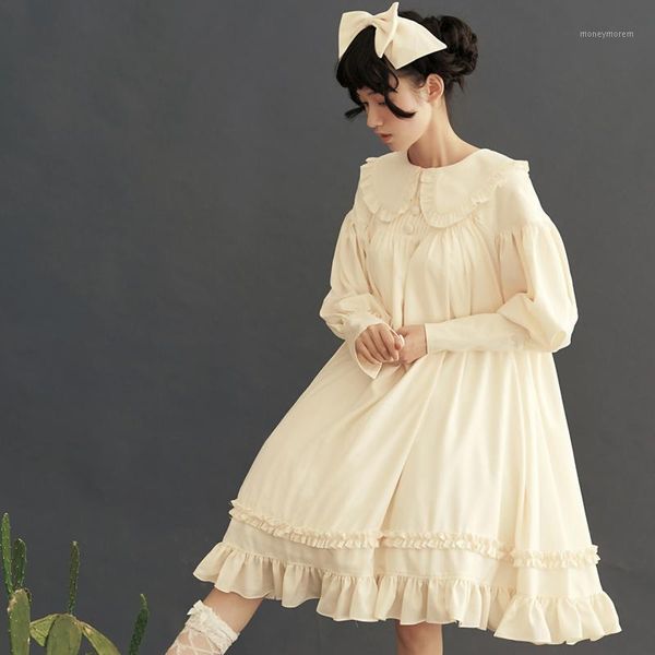 casual dresses winter dress women cosplay golilla clothes long sleeve loose collar lantern cute style vestido de mujer1, Black;gray
casual dresses winter dress women cosplay golilla clothes long sleeve loose collar lantern cute style vestido de mujer1, Black;gray