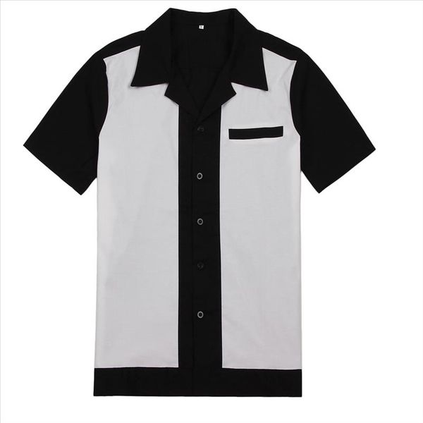 men clothes online rock men shirt cotton red cream vintage alternative design rockabilly work shirt for wholesale, White;black
men clothes online rock men shirt cotton red cream vintage alternative design rockabilly work shirt for wholesale, White;black