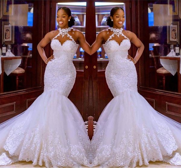 2020 arabic aso ebi vintage lace beaded mermaid wedding dresses sheer neck bridal dresses court train wedding gowns vestidos de novia, White
2020 arabic aso ebi vintage lace beaded mermaid wedding dresses sheer neck bridal dresses court train wedding gowns vestidos de novia, White