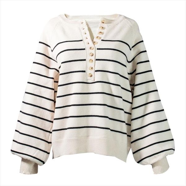 новые 2020 осень зима женщины свитер v шеи кнопки трикотажные пуловеры полосатой повседневная модные wild tops sw6154, White;black 
новые 2020 осень зима женщины свитер v шеи кнопки трикотажные пуловеры полосатой повседневная модные wild tops sw6154, White;black