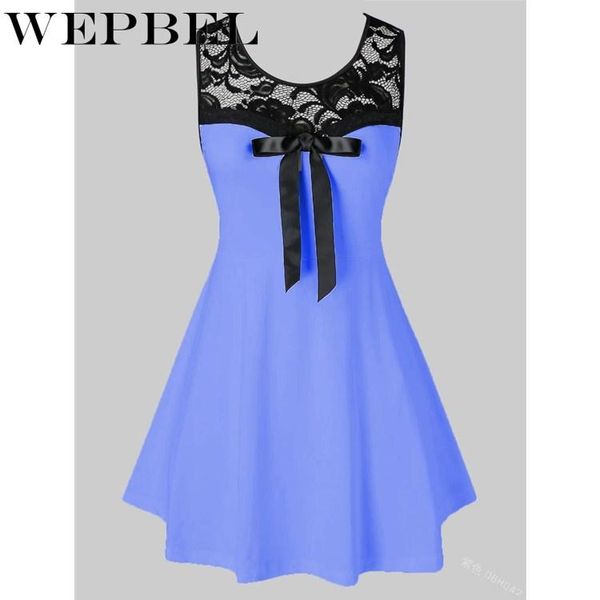 wepbel casual sleeveless o neck bow tie corset midi dress women summer vintage lace patchwork dress, Black;gray
wepbel casual sleeveless o neck bow tie corset midi dress women summer vintage lace patchwork dress, Black;gray