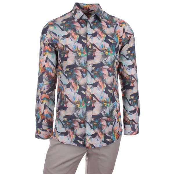 gentilbay men's fish printed pink slimfit long-sleeve sport shirt dpd152, White;black
gentilbay men's fish printed pink slimfit long-sleeve sport shirt dpd152, White;black