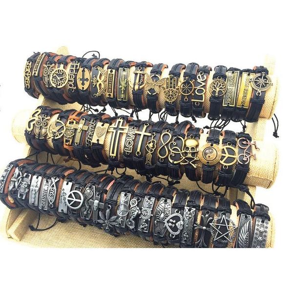 wholesale 100pcs/lot mix style metal leather cuff charm bracelets for men's women's jewelry p wmtbgt luckyhat, Golden;silver
wholesale 100pcs/lot mix style metal leather cuff charm bracelets for men's women's jewelry p wmtbgt luckyhat, Golden;silver
