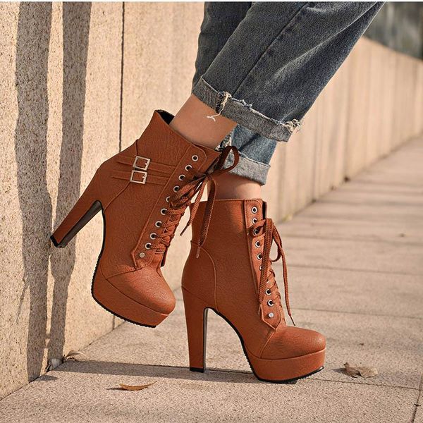 boots plus size ankle women platform high heels female lace up women's shoes buckle woman short boot ladies footwear, Black
boots plus size ankle women platform high heels female lace up women's shoes buckle woman short boot ladies footwear, Black