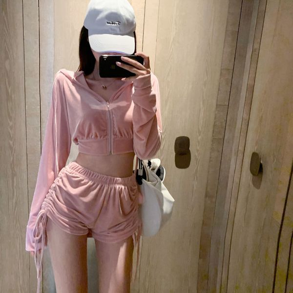 x5sdm velvet sports suit age-reducing short hooded high shorts set playful two-piece drawstring e2120 leather shorts leather waist ul, Gray
x5sdm velvet sports suit age-reducing short hooded high shorts set playful two-piece drawstring e2120 leather shorts leather waist ul, Gray