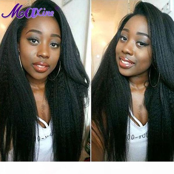 13x4 kinky straight lace front wig brazilian yaki hair wig glueless pre plucked lace front remy human hair 150% density, Black;brown
13x4 kinky straight lace front wig brazilian yaki hair wig glueless pre plucked lace front remy human hair 150% density, Black;brown