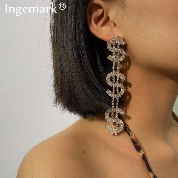 ingemark unique crystal s letter drop earrings statement accessories punk dollars shape hanging dangle earring women ear jewelry, Silver
ingemark unique crystal s letter drop earrings statement accessories punk dollars shape hanging dangle earring women ear jewelry, Silver