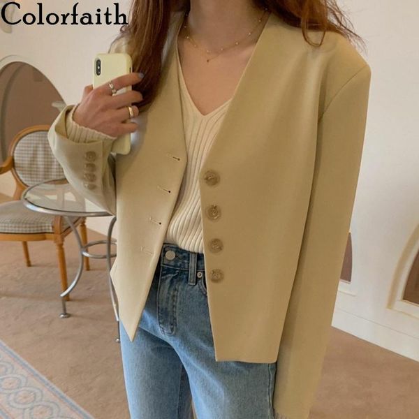colorfaith new 2020 autumn winter women's blazers v-neck casual buttons jackets vintage wild lady oversize short jk1071, White;black
colorfaith new 2020 autumn winter women's blazers v-neck casual buttons jackets vintage wild lady oversize short jk1071, White;black