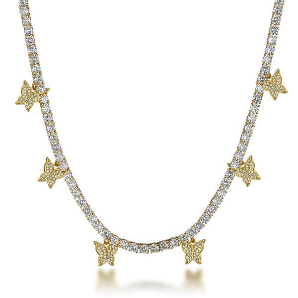 chokers iced out bling butterfly choker pendant necklace for women men gold silver color with 4mm tennis chain hip hop jewelry gifts, Golden;silver
chokers iced out bling butterfly choker pendant necklace for women men gold silver color with 4mm tennis chain hip hop jewelry gifts, Golden;silver