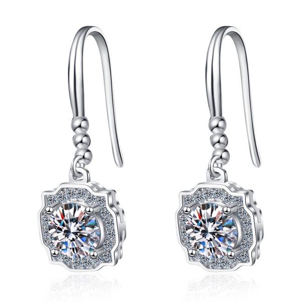 anziw 925 sterling silver round cut moissanite diamond classic hook earring for women fashion hook earring wedding jewery, Golden;silver
anziw 925 sterling silver round cut moissanite diamond classic hook earring for women fashion hook earring wedding jewery, Golden;silver