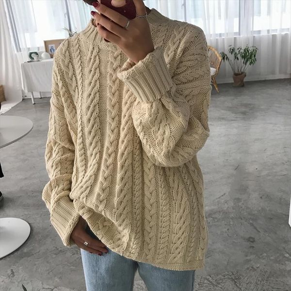 casual vintage loose sweater womens sweaters cute japanese kawaii ulzzang female korean harajuku punk clothing for women, White;black
casual vintage loose sweater womens sweaters cute japanese kawaii ulzzang female korean harajuku punk clothing for women, White;black
