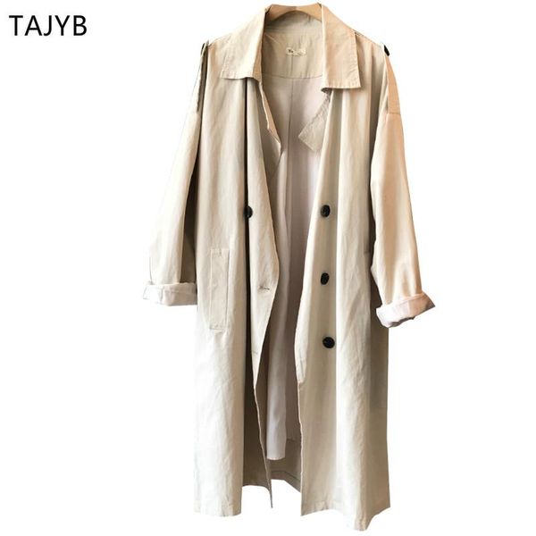 2021 autumn new style korean temperament loose solid color lapel long sleeve mid-length coat windbreaker women, Tan;black
2021 autumn new style korean temperament loose solid color lapel long sleeve mid-length coat windbreaker women, Tan;black
