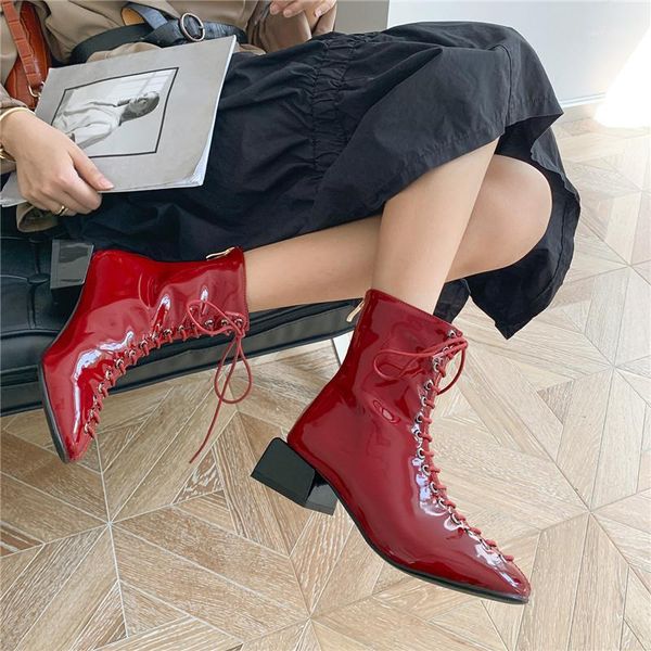 ymechic color pu patent leather snake print square chunky heels cross strap womens shoes winter biker ankle boots lady booties1, Black
ymechic color pu patent leather snake print square chunky heels cross strap womens shoes winter biker ankle boots lady booties1, Black