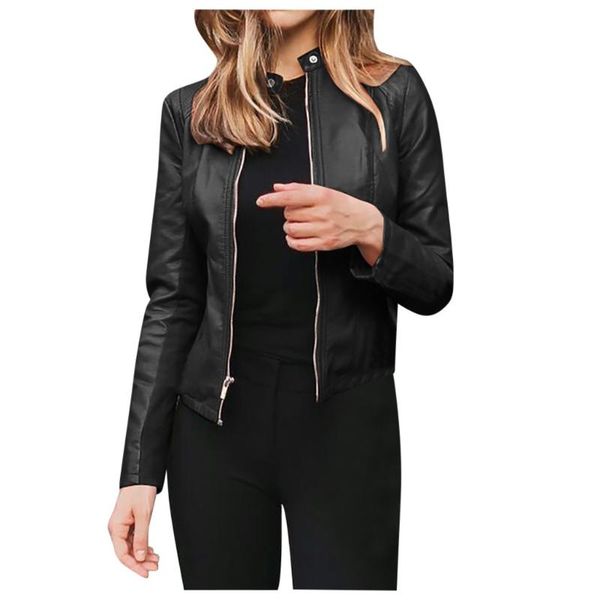 women faux leather jacket ladies black pu zipper biker coat casual female overcoat spring autumn outwear motorcycle streetwear, White
women faux leather jacket ladies black pu zipper biker coat casual female overcoat spring autumn outwear motorcycle streetwear, White