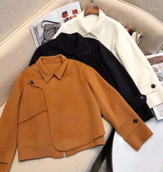 new autumn and winter 2021, double layered wool and cashmere jacket, three-dimensional deconstructed short coat1, Black
new autumn and winter 2021, double layered wool and cashmere jacket, three-dimensional deconstructed short coat1, Black