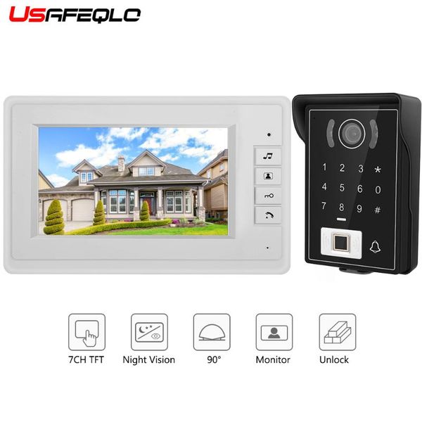 7 inch color recording monitor video door phone intercom system with waterproof cover outdoor cmos camera fingerprint unlock
7 inch color recording monitor video door phone intercom system with waterproof cover outdoor cmos camera fingerprint unlock