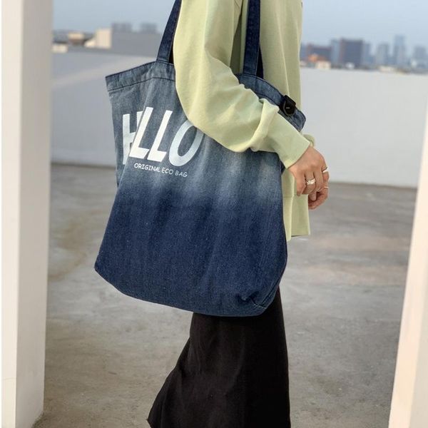 spring denim one shoulder travel pack women's student large capacity book pack contrast casual shopping package d861
spring denim one shoulder travel pack women's student large capacity book pack contrast casual shopping package d861