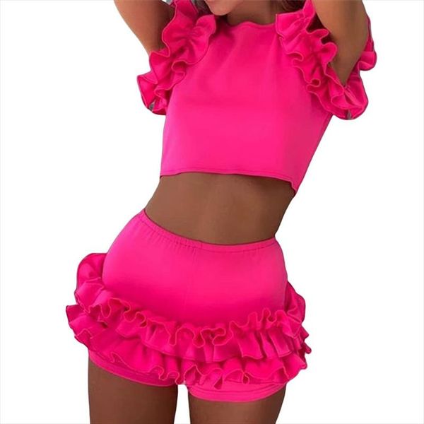 summer women costume suits new solid color sleeveless ruffles wear high waisted bottoms female clothes sets lady clothes, Gray
summer women costume suits new solid color sleeveless ruffles wear high waisted bottoms female clothes sets lady clothes, Gray