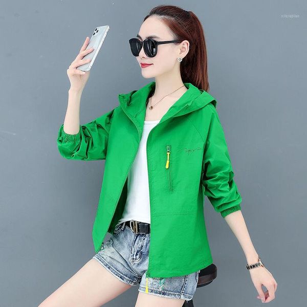 women's jackets 2021 summer thin coat women's long sleeve hooded sun protection jacket loose female windbreaker outerwear p7801, Black;brown
women's jackets 2021 summer thin coat women's long sleeve hooded sun protection jacket loose female windbreaker outerwear p7801, Black;brown