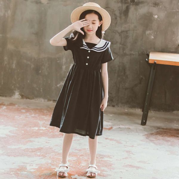 girls' contrast skirt collar summer navy short cuhk sve student black performance drs medium length 6782, Blue
girls' contrast skirt collar summer navy short cuhk sve student black performance drs medium length 6782, Blue