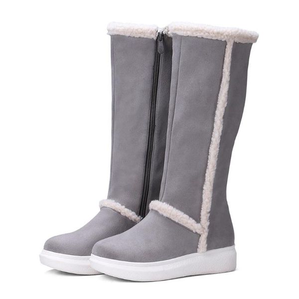 winter warm snow boots long tube suede casual comfort warm plus plush zipper and knee high boots botas de nieve, Black
winter warm snow boots long tube suede casual comfort warm plus plush zipper and knee high boots botas de nieve, Black