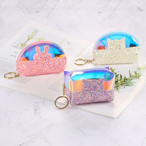 mini coin purse clear jelly transparent wallet small zipper purse pvc rabbit cat change purse pouch for women, Red;black
mini coin purse clear jelly transparent wallet small zipper purse pvc rabbit cat change purse pouch for women, Red;black