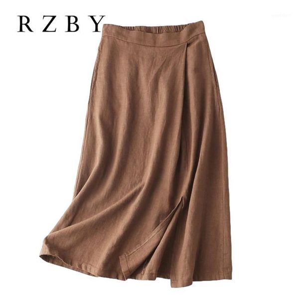 2020 new autumn skirts side slit cotton linen skirt semi elastic waist design elegant style pockets on both sides falda rzby1741, Black
2020 new autumn skirts side slit cotton linen skirt semi elastic waist design elegant style pockets on both sides falda rzby1741, Black