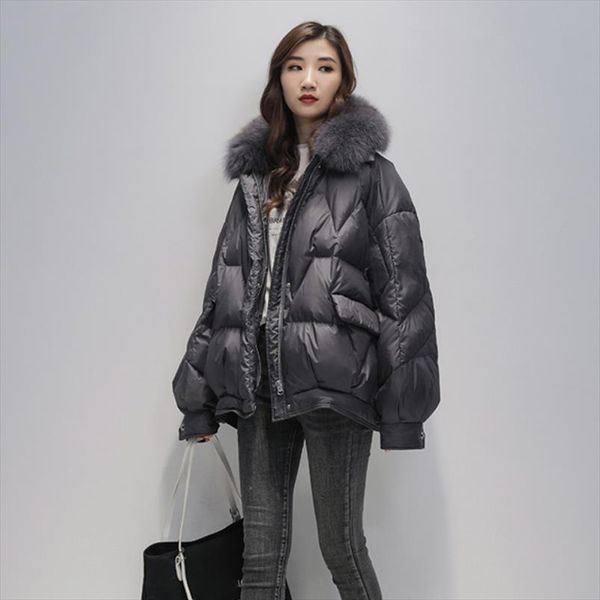 2020 real fox fur women white duck down jacket female thick warm down coat good quality winter coat women loose parka, Black
2020 real fox fur women white duck down jacket female thick warm down coat good quality winter coat women loose parka, Black