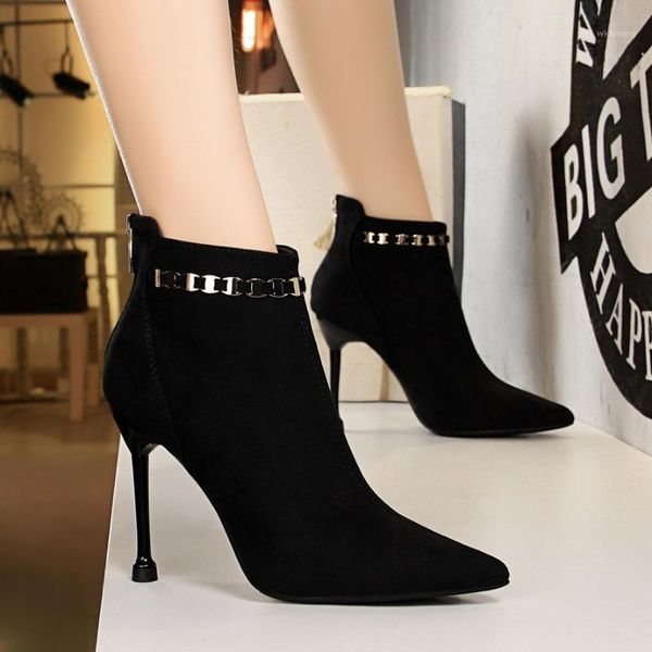 boots ankle for women pu leather zipper booties high heels autumn shoes black winter zapatos de mujer pointed toe663-61
boots ankle for women pu leather zipper booties high heels autumn shoes black winter zapatos de mujer pointed toe663-61