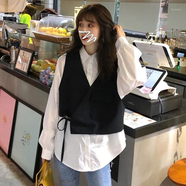 2020 spring and autumn new youth fashion loose loose v-neck vest fashion casual wild jacket coat black / green one size1, Black;white
2020 spring and autumn new youth fashion loose loose v-neck vest fashion casual wild jacket coat black / green one size1, Black;white