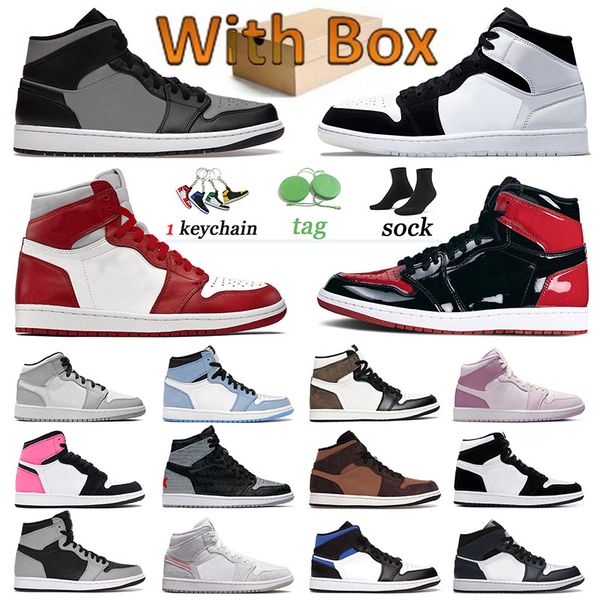 casual jumpman 1 mens basketball shoes women 1s designer sneakers sports bred patent mid dark chocolate university blue armory navy banned c
casual jumpman 1 mens basketball shoes women 1s designer sneakers sports bred patent mid dark chocolate university blue armory navy banned c