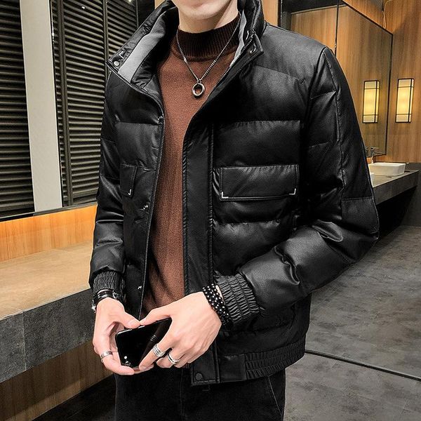 men's down & parkas jacket men stand collar slim cotton padded youth short thickened warm handsome coat man, Black
men's down & parkas jacket men stand collar slim cotton padded youth short thickened warm handsome coat man, Black