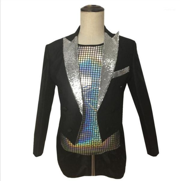 s-5xl new 2020 men's clothing fashion slim bigbang the host sequins suit magician's tuxedo plus size stage singer dance costumes1, White;black
s-5xl new 2020 men's clothing fashion slim bigbang the host sequins suit magician's tuxedo plus size stage singer dance costumes1, White;black