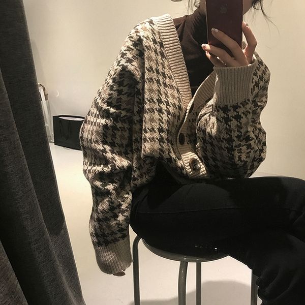 autumn korean style thickened coat coat wool sweater wool mid-length long sleeve sweater cardigan for women 1nife, White;black
autumn korean style thickened coat coat wool sweater wool mid-length long sleeve sweater cardigan for women 1nife, White;black