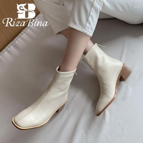 boots rizabina real leather women ankle thick heel zipper shoes square toe warm fashion party footwear size 33-401, Black
boots rizabina real leather women ankle thick heel zipper shoes square toe warm fashion party footwear size 33-401, Black