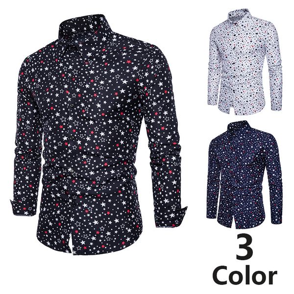 foreign trade european size autumn new versatile mens five-pointed star printed long-sleeved shirt youth shirt c708, White;black
foreign trade european size autumn new versatile mens five-pointed star printed long-sleeved shirt youth shirt c708, White;black