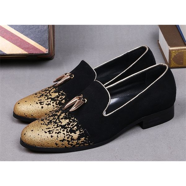 2020 korean style men dressed genuine metal leather shoes round toe autumn formal slippers borla shoe zapatillas 34r6, Black
2020 korean style men dressed genuine metal leather shoes round toe autumn formal slippers borla shoe zapatillas 34r6, Black