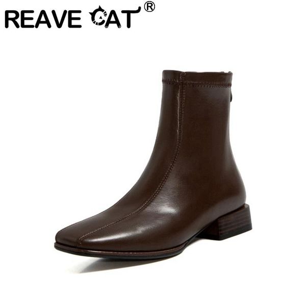 boots reave cat 2021 women ankle square toe 3cm breathable leather non-slip zip big size 31-43 black brown spring autumn a3270
boots reave cat 2021 women ankle square toe 3cm breathable leather non-slip zip big size 31-43 black brown spring autumn a3270