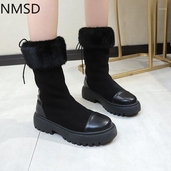 mid-calf snow boots women back lace-up winter boots women bottines femmes fur lining winter shoes round toe1, Black
mid-calf snow boots women back lace-up winter boots women bottines femmes fur lining winter shoes round toe1, Black