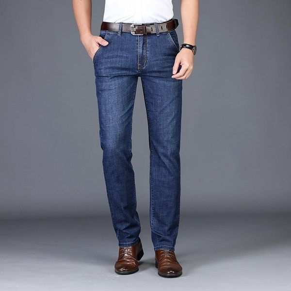 men's jeans 2021 spring/summer thin business casual stretch pants for men slim straight leg young, Blue
men's jeans 2021 spring/summer thin business casual stretch pants for men slim straight leg young, Blue