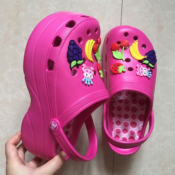 summer women sandals wedge garden cartoon fruit platform shoes for girls eva comfortable breathable beach sandals slip on slides q1110, Black
summer women sandals wedge garden cartoon fruit platform shoes for girls eva comfortable breathable beach sandals slip on slides q1110, Black