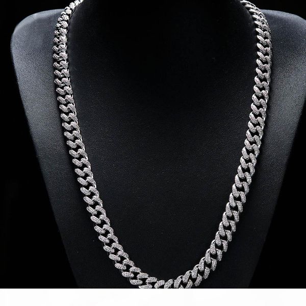 full copper with diamond miami cuban link chian necklace hip hop iced out bling jewelry for men curb accessories 20" 24&qu, Silver
full copper with diamond miami cuban link chian necklace hip hop iced out bling jewelry for men curb accessories 20" 24&qu, Silver