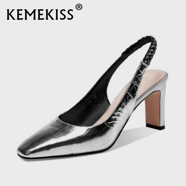 sandals kemekiss high heel shoes women genuine leather thick party ladies footwear size 33-39, Black
sandals kemekiss high heel shoes women genuine leather thick party ladies footwear size 33-39, Black