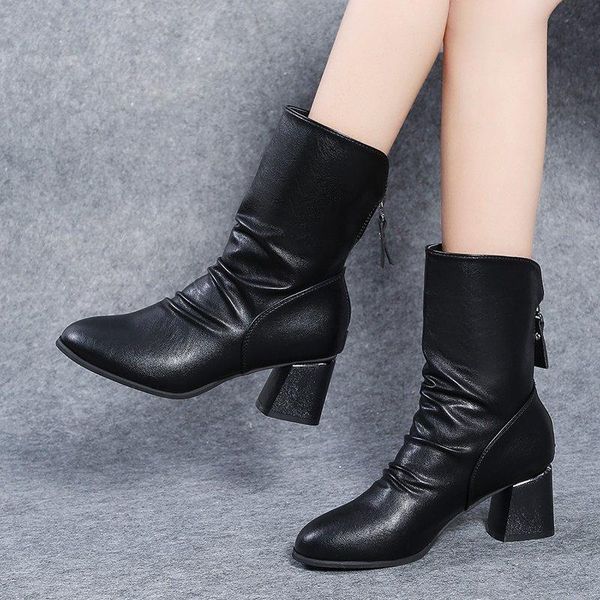 boots 2021 womens winter leather round toe suede lace up plush woman fashion motorcycle platform botas chunky r14-94, Black
boots 2021 womens winter leather round toe suede lace up plush woman fashion motorcycle platform botas chunky r14-94, Black
