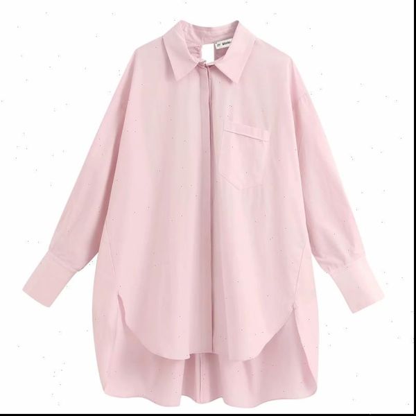 new women fashion solid pocket casual loose blouse shirt women back hole lace up blusas chic femininas chemise ls6441, White
new women fashion solid pocket casual loose blouse shirt women back hole lace up blusas chic femininas chemise ls6441, White