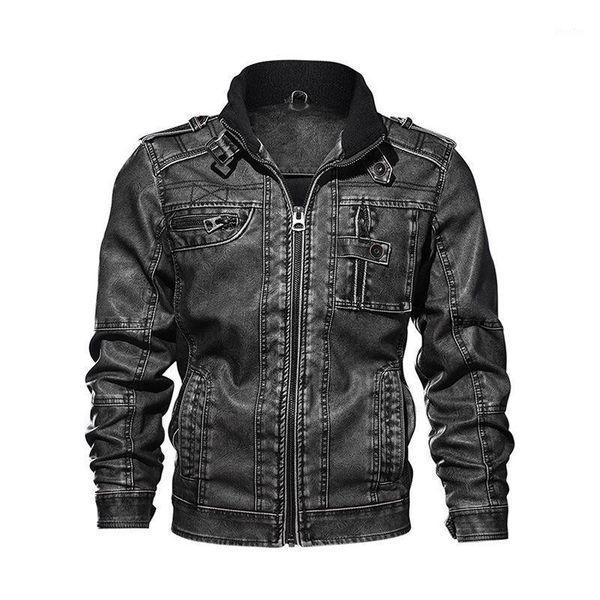 men leather jacket 2019 autumn winter locomotive punk casual coat warm plus size waterproof leather clothing1, Black
men leather jacket 2019 autumn winter locomotive punk casual coat warm plus size waterproof leather clothing1, Black