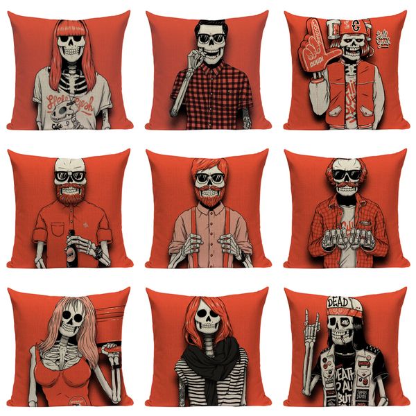 2018 new red skull pillowcase cushions for sofa car decorative throw pillows custom halloween day linen print cushion cover
2018 new red skull pillowcase cushions for sofa car decorative throw pillows custom halloween day linen print cushion cover