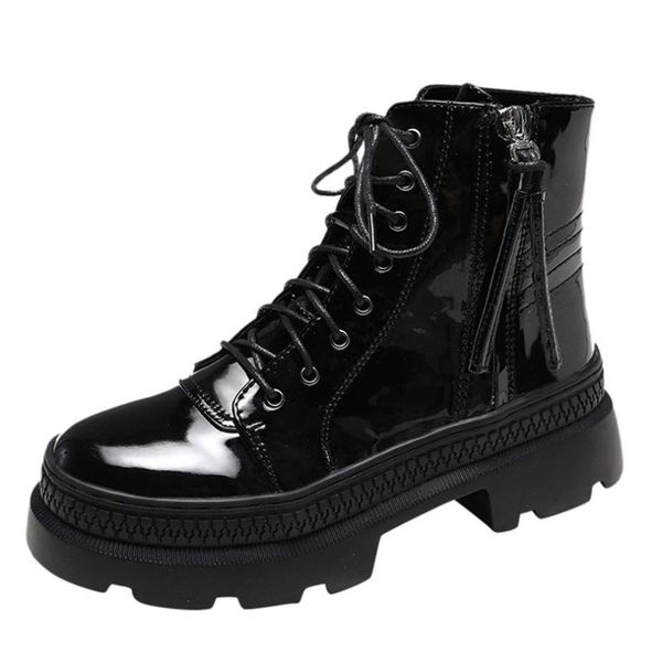 2020 motorcycle boots women's short thick-soled motorcycle boots cross-strap side zipper casual shoes army punk goth a50, Black
2020 motorcycle boots women's short thick-soled motorcycle boots cross-strap side zipper casual shoes army punk goth a50, Black