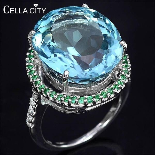 cluster rings cellacity aquamarine ring for women silver 925 jewelry party hyperbole huge oval gemstones size6,7,8,9,10 banquet gift, Golden;silver
cluster rings cellacity aquamarine ring for women silver 925 jewelry party hyperbole huge oval gemstones size6,7,8,9,10 banquet gift, Golden;silver